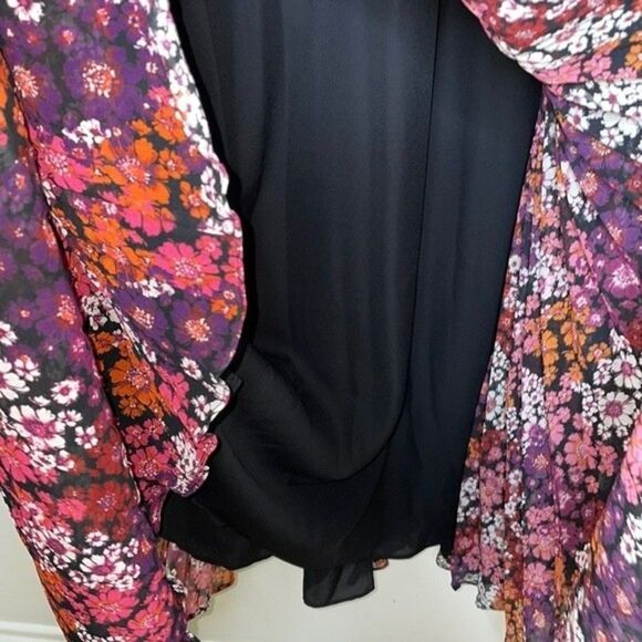 Fame and Partners Womens Size 2 Floral Print Maxi Dress - Picture 9 of 9